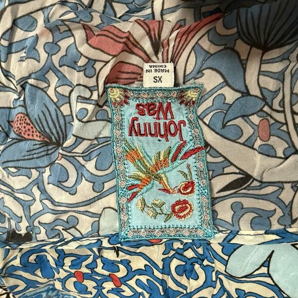 Johnny Was Colorful Floral Boho Tunic Dress Cover Up Women’s Size XS Oversized - Picture 7 of 10